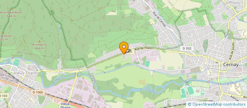 localisation de l'entreprise NATHUR PAYSAGE ELAGAGE  CERNAY