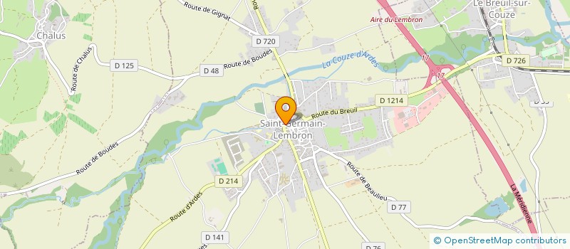 localisation de l'entreprise NATHY DOM'  SAINT-GERMAIN-LEMBRON