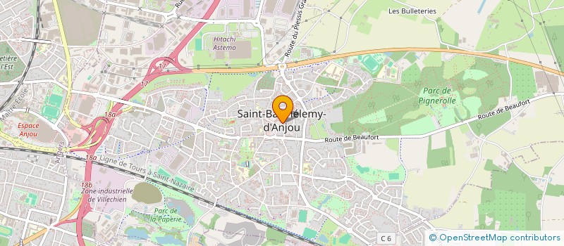 localisation de l'entreprise NATHYS  SAINT-BARTHELEMY-D'ANJOU