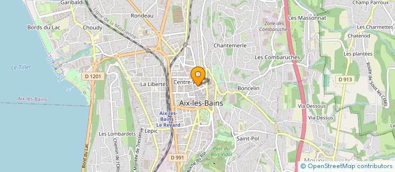 localisation de l'entreprise NATHYS à AIX-LES-BAINS