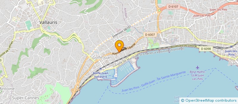 localisation de l'entreprise NATHYV à VALLAURIS