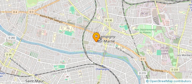 localisation de l'entreprise NATI CONCEPT à CHAMPIGNY-SUR-MARNE