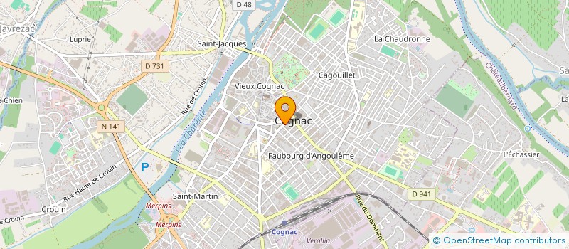 localisation de l'entreprise NATIAN à COGNAC