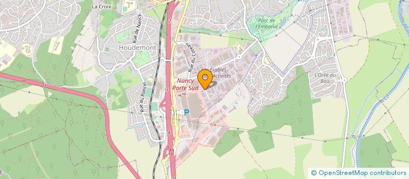 localisation de l'entreprise NATIBAT FERMETURES  HOUDEMONT