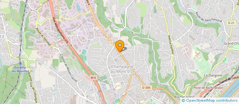 localisation de l'entreprise NATIBAT RHONE ALPES à CHAMPAGNE-AU-MONT-D'OR