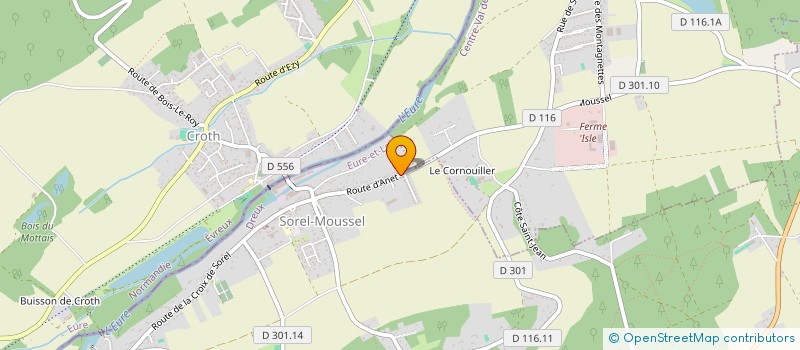 localisation de l'entreprise NATICA à SOREL-MOUSSEL