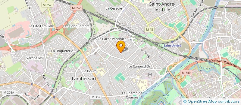 localisation de l'entreprise NATIDE à LAMBERSART