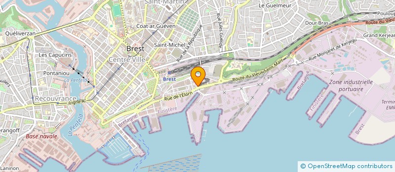 localisation de l'entreprise NATIER à BREST