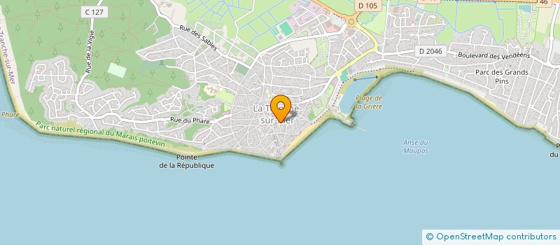 localisation de l'entreprise NATIF (NOUVELLE ASSOCIATION TRANCHAISE INFORMATIQUE)  LA TRANCHE-SUR-MER