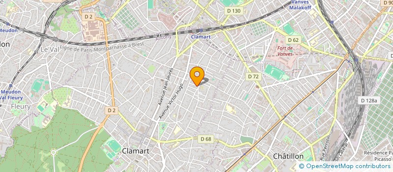 localisation de l'entreprise NATIKA à CLAMART