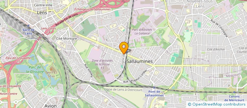 localisation de l'entreprise NATIMMO  SALLAUMINES