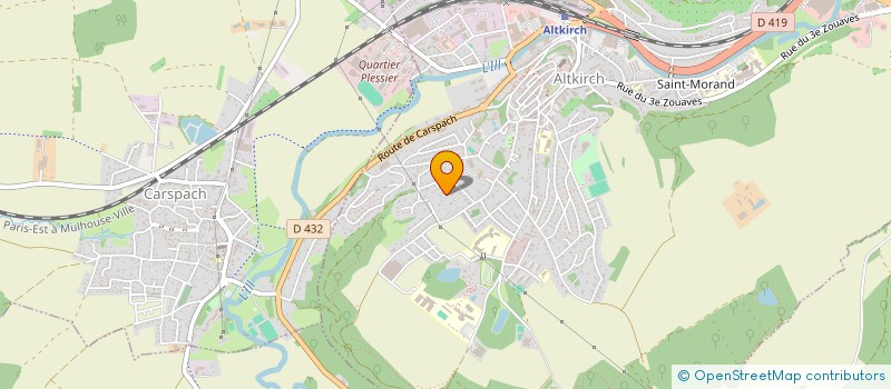 localisation de l'entreprise NATINVEST  ALTKIRCH