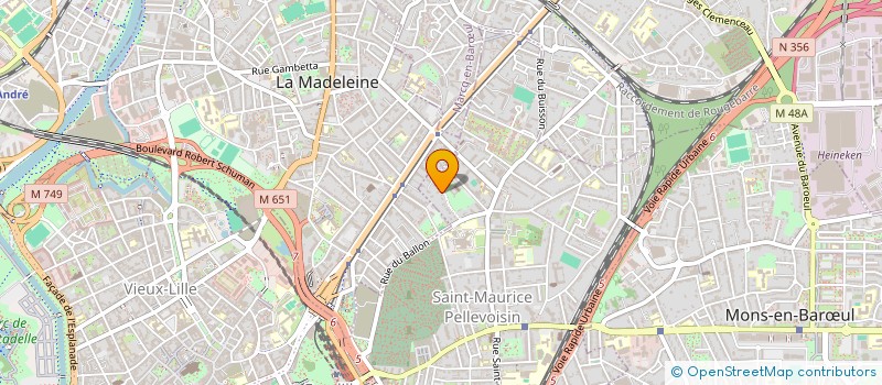 localisation de l'entreprise NATIO 127 à LILLE