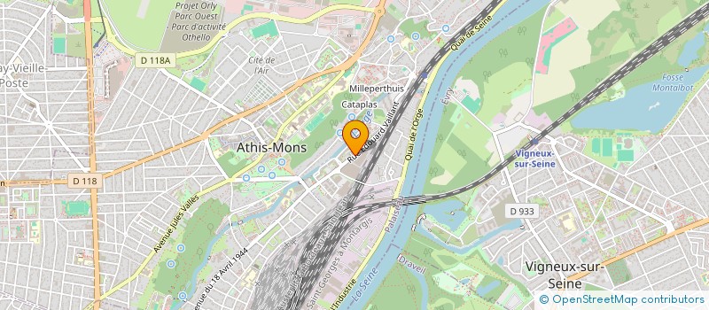 localisation de l'entreprise NATIOCREDIBAIL à ATHIS-MONS