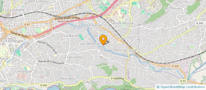 localisation de l'entreprise NATION PROD  TOULON