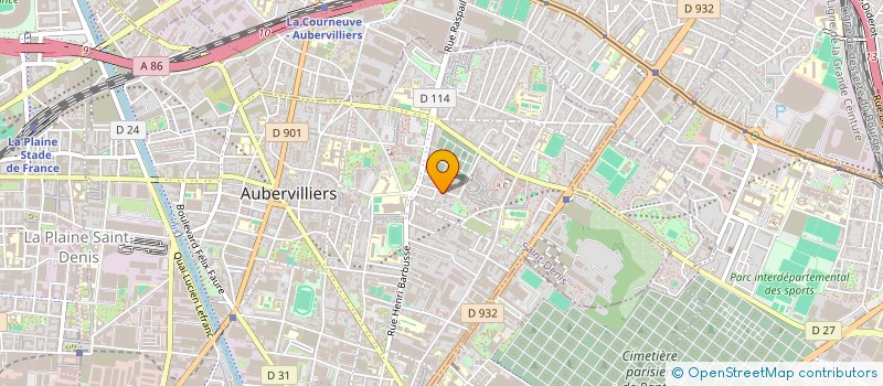 localisation de l'entreprise NATION RECORD  AUBERVILLIERS