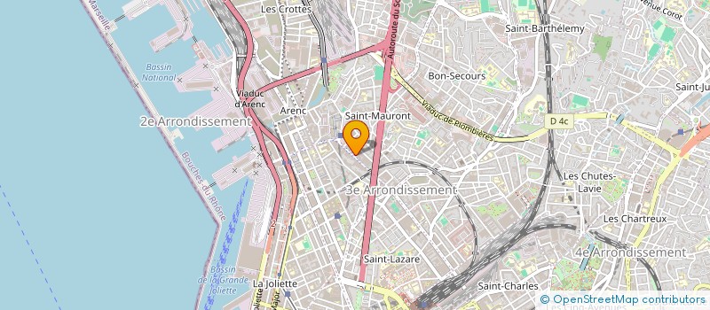 localisation de l'entreprise NATIONAL COIFFURE  MARSEILLE