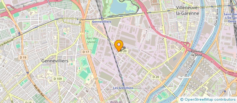 localisation de l'entreprise NATIONAL ELECTRIQUE ET DIESEL à GENNEVILLIERS