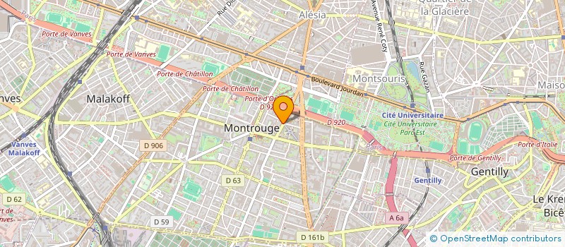 localisation de l'entreprise NATIONAL EXPRESS COLOR à MONTROUGE