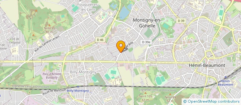 localisation de l'entreprise NATIONAL GARAGE  MONTIGNY EN GOHELLE