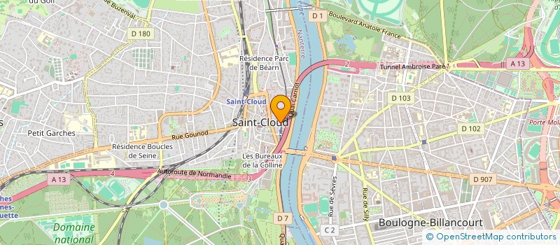 localisation de l'entreprise NATIONAL HEBDO à SAINT-CLOUD