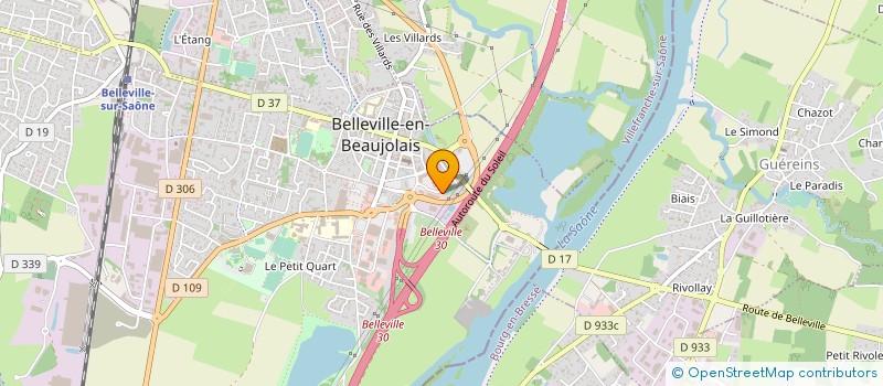 localisation de l'entreprise NATIONAL IMMOBILIER à BELLEVILLE-EN-BEAUJOLAIS