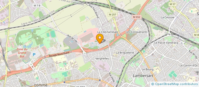 localisation de l'entreprise NATIONALE 148 à LOMPRET
