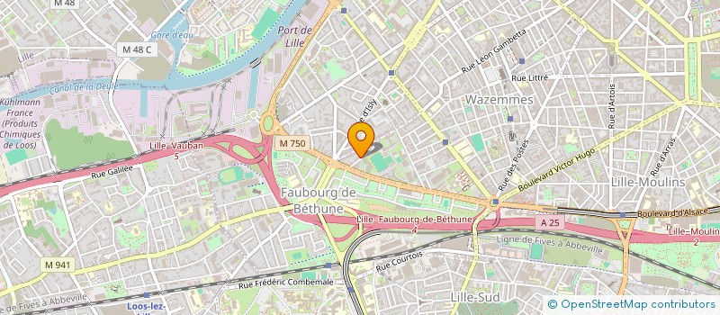 localisation de l'entreprise NATIONALE 87 à LILLE