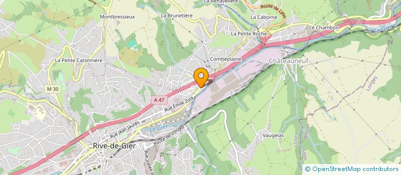 localisation de l'entreprise NATIONALE DE GRENAILLAGE à RIVE-DE-GIER