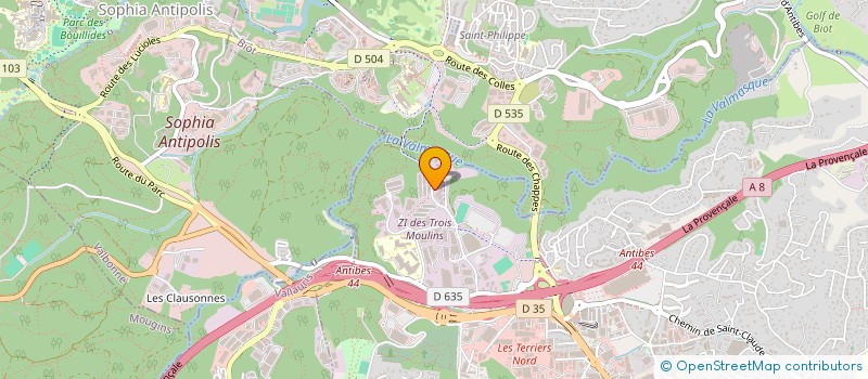 localisation de l'entreprise NATIONALE DES PLONGEURS ET RANDONNEURS SUBAQUATIQUES  ANTIBES