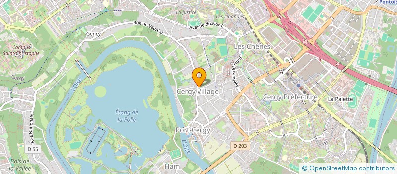 localisation de l'entreprise NATIONALE STUDIES  CERGY