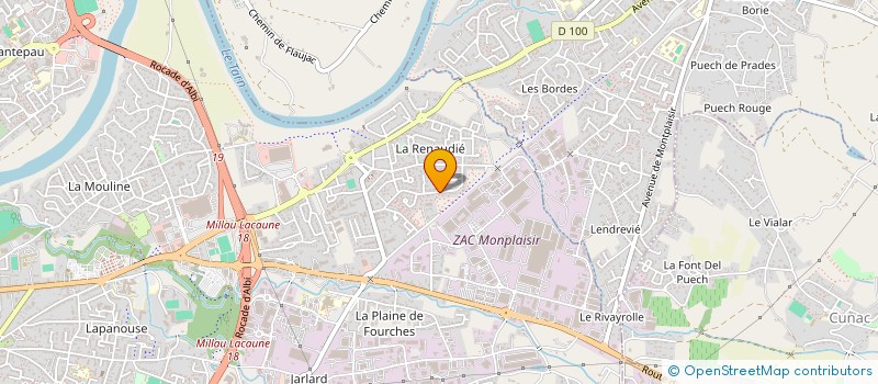 localisation de l'entreprise NATIONS UNIES 64 à ALBI