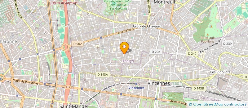 localisation de l'entreprise NATISA à MONTREUIL