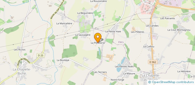 localisation de l'entreprise NATISE à LA CHAPELLE BICHE