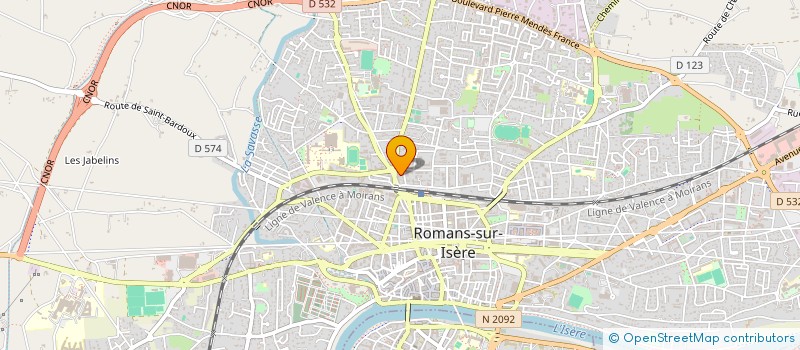localisation de l'entreprise NATIVE à ROMANS-SUR-ISERE