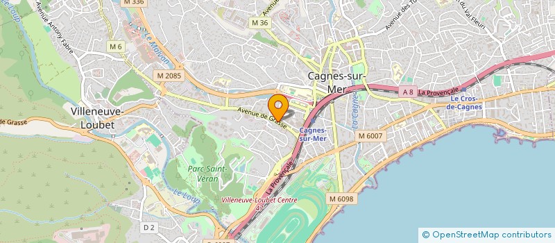 localisation de l'entreprise NATIVI B.T.P. à CAGNES-SUR-MER