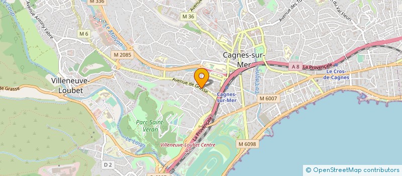 localisation de l'entreprise NATIVI FRERES à CAGNES-SUR-MER