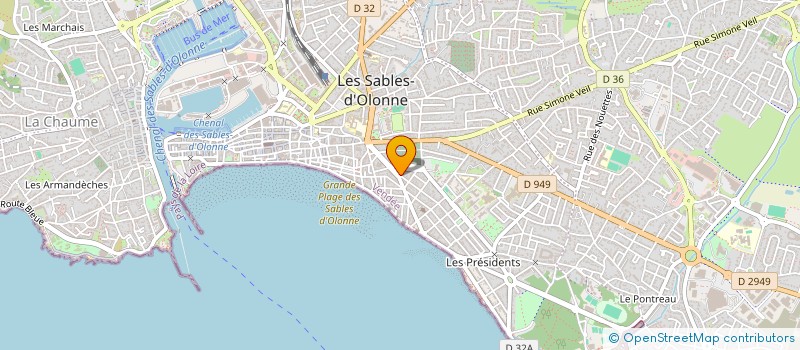 localisation de l'entreprise NATLINE à LES SABLES D'OLONNE