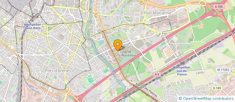 localisation de l'entreprise NATMED à MONTPELLIER