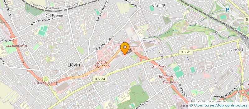 localisation de l'entreprise NATO  LIEVIN