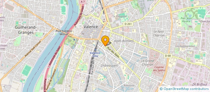 localisation de l'entreprise NATOLI à VALENCE
