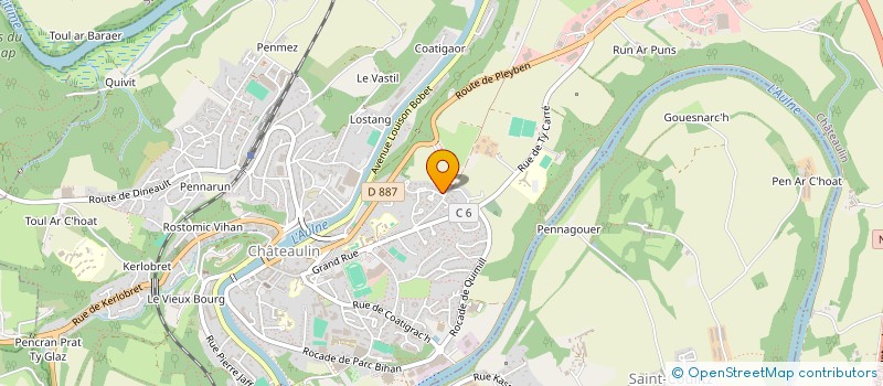 localisation de l'entreprise NATONY  CHATEAULIN