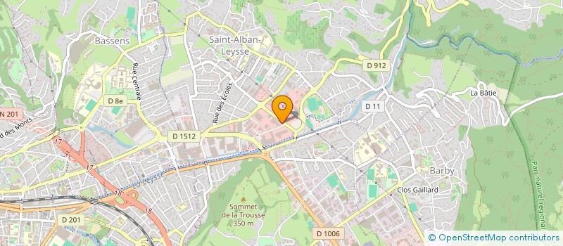 localisation de l'entreprise NATPHIMMO  SAINT-ALBAN-LEYSSE