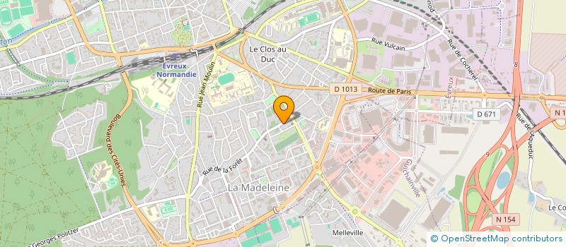 localisation de l'entreprise NATPROP à EVREUX