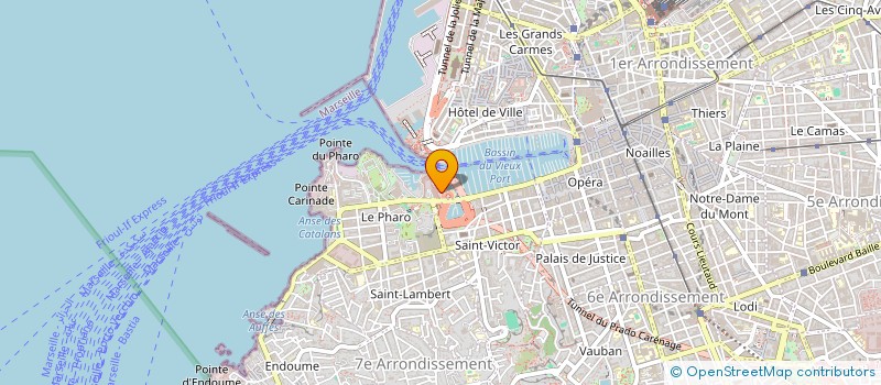 localisation de l'entreprise NATRIUM à MARSEILLE 7EME