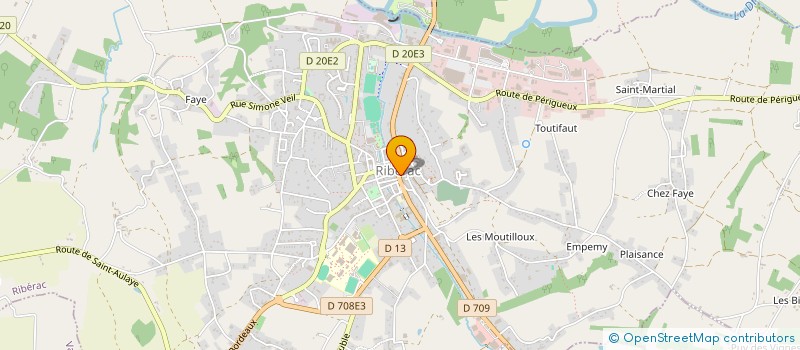 localisation de l'entreprise NATS-IMMO  RIBERAC