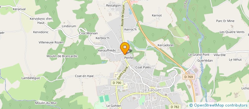 localisation de l'entreprise NATSIM  LE FAOUET