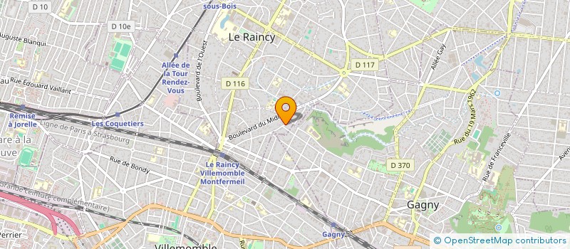 localisation de l'entreprise NATSOP à LE RAINCY