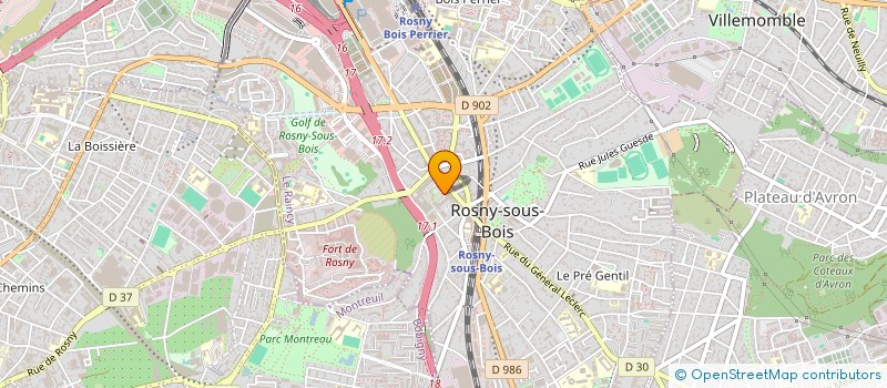 localisation de l'entreprise NATSYR à ROSNY-SOUS-BOIS