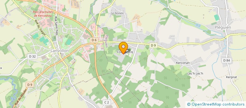 localisation de l'entreprise NATTIM  PLEGUIEN